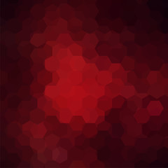 Background of red, brown geometric shapes. Mosaic pattern. Vector EPS 10. Vector illustration