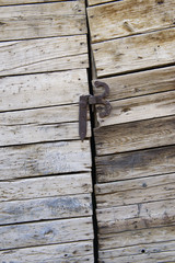 old wooden door with lock