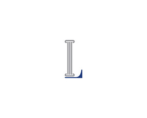 Law Pillar and Letter L Logo Icon 1