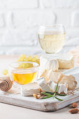 Camembert and brie cheese