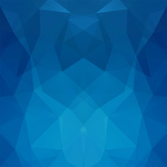 Fototapeta premium Background made of blue triangles. Square composition with geometric shapes. Eps 10