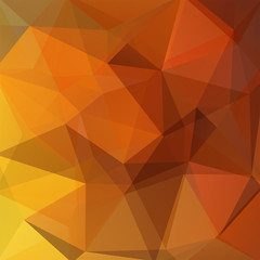 Abstract geometric style orange background. Vector illustration