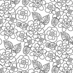 Abwaschbare Fototapete floral pattern © loftpearl