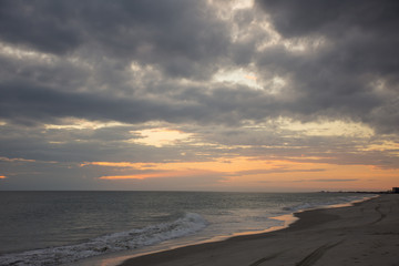 Obraz premium Sunset on the Crystal Coast of North Carolina