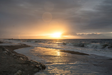 Obraz premium Sunrise on the Crystal Coast of North Carolina