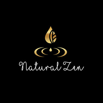 Beautiful elegant logo - Natural Zen vector