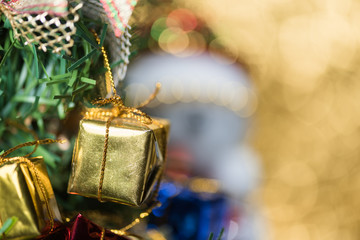abstract blur Christmas bokeh background.