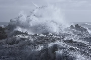 Photo sur Plexiglas Eau Mer agitée sur la côte