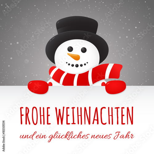 &quot;Frohe Weihnachten - Merry Christmas in German. Concept of Christmas