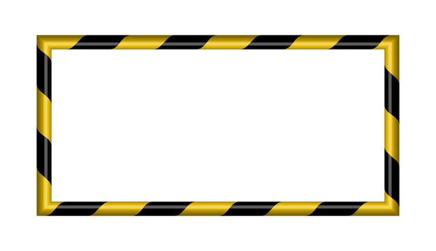3d warning striped rectangular background, yellow and black stripes on the diagonal, warning to be careful potential danger vector