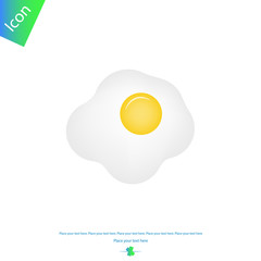 Fried egg vector icon