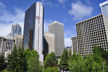 Buildings in Downtown of Seattle, United States