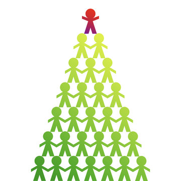 persone, piramide, collaborazione, amicizia