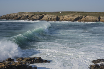 Cote sauvage, Wild Coast, Quiberon, Brittany, France