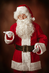 Portrait of Man in Santa Claus Costume