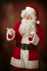 Portrait of Man in Santa Claus Costume