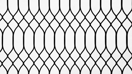 Fototapeta premium silhouette of metal cage at the door