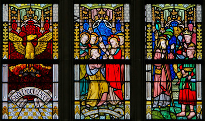 Stained Glass in the Cathedral of Ghent