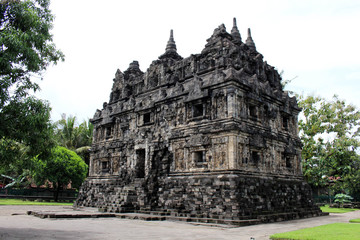 Fototapeta na wymiar Jogjakarta in Indonesia has dozens temples (beside the popular Borobudur and Prambanan). This one is Candi Sari Temple