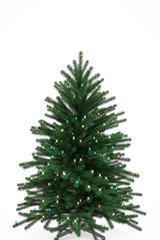 Christmas tree on white background. 3D Render