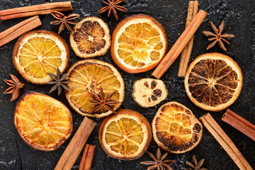 Dried orange slices