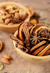 Dried orange slices