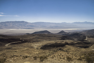 View of the Panamint Valley from the Father Crowley Vista Point in Death Valley National Park, California.