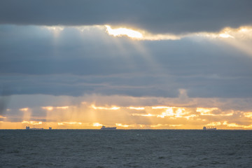 Ships on the horizon