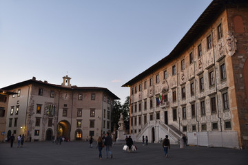 Naklejka premium Piazza dei Cavalieri à Pise en Toscane, Italie