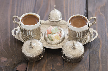 turkish coffee and turkish delights