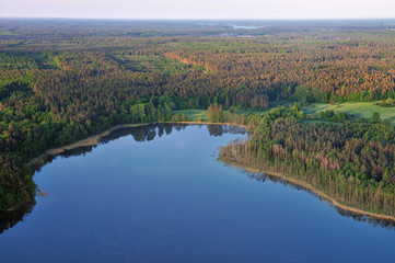 Masurische Seenplatte aus der Luft