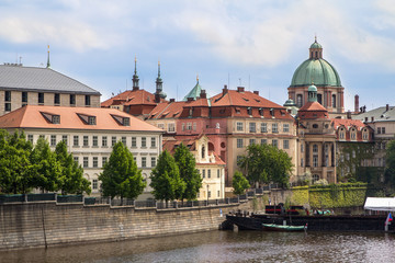 Fototapeta na wymiar View to St. Nikolaus Church in Prague