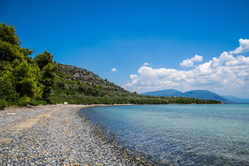 Fototapeta premium beautiful wild beach in Greece