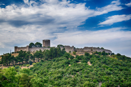 Medievil tower in Paralia, Greece