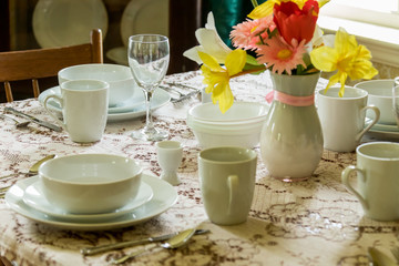 Vintage table setting