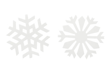 white ornament snowflakes icon