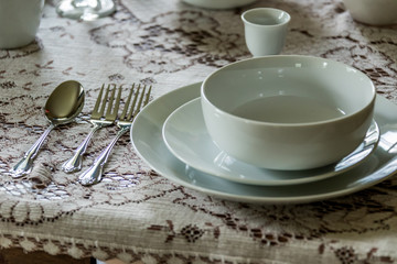 Vintage table setting