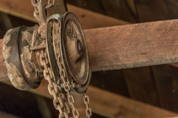 Vintage rusted chain