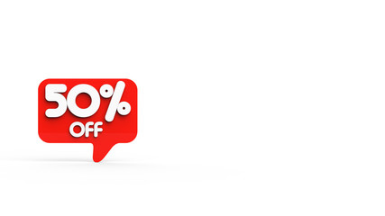 Promotion 50 % petit signet rouge coté gauche pour intégration