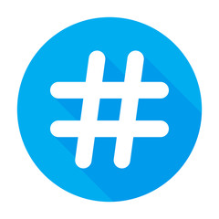 Hashtags Icon Flat