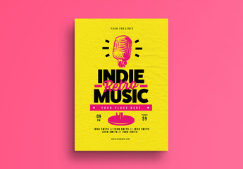 Indie Retro Music Flyer