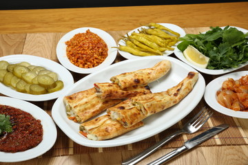 kapalı vejeteryan pide