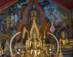 Buddha Altar, Doi Suthep, Chiang Mai, Thailand