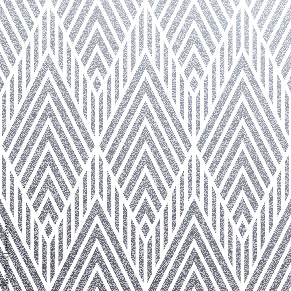Aufkleber abstract geometric silver pattern background of triangles ornament for interior decor tile or modern