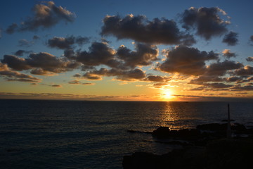 Obraz premium winter sunset