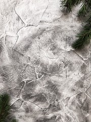 Gray texture of the wall or table. stone. Christmas background