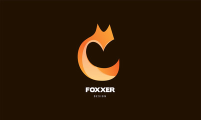 Creative logo icon design of a fox shaped logo suitable for your creative projects or design business