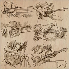 an hand drawn collection, vector pack - GUITAR SOLO