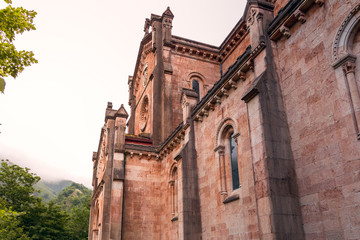 Monumento histórico de la Basílica de Santa María de Covadonga, Asturias, España