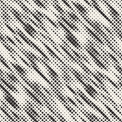 Modern Stylish Halftone Texture. Abstract Background With Random Size Squares. Vector Seamless Chaotic Squares Mosaic Pattern